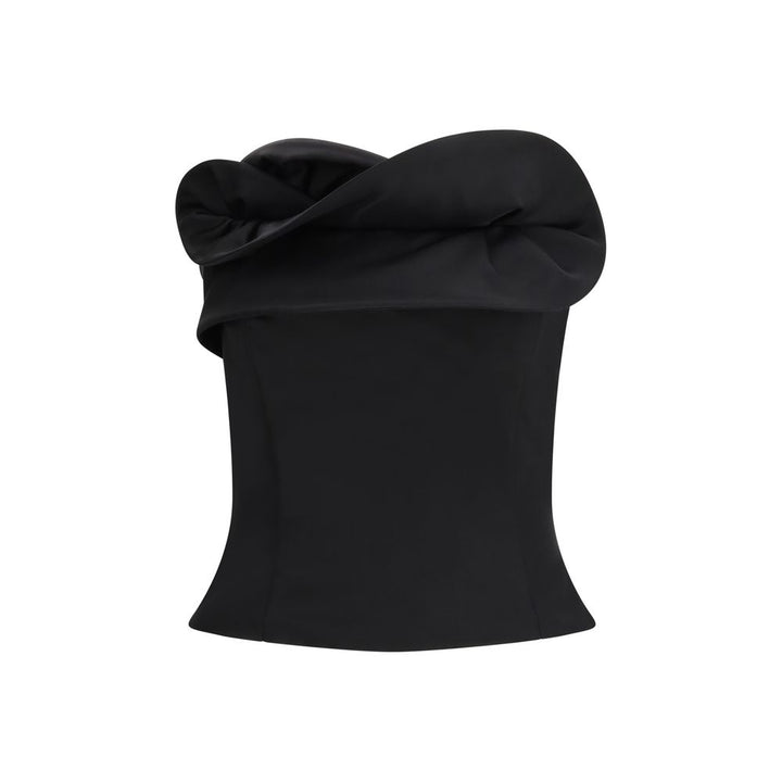 Magda Butrym Black Wool Tank Tops