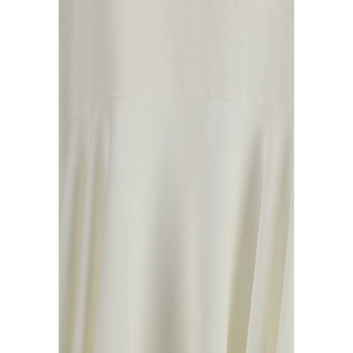 P.A.R.O.S.H. White Linen Casual Dress