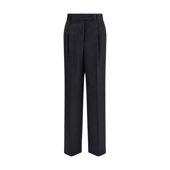 Ferragamo Gray Fleece Wool Casual Pants