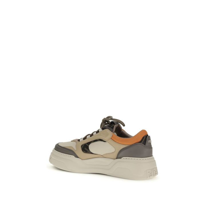 Fendi Multicolor Calf Leather Bos Taurus Chunky Sneakers