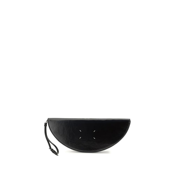 Maison Margiela Black Calf Leather Bos Taurus Clutch Bag