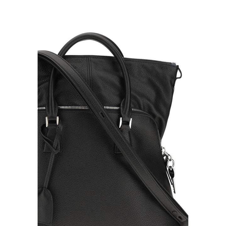 Margiela Black Calf Leather Bos Taurus Shoulder Bag