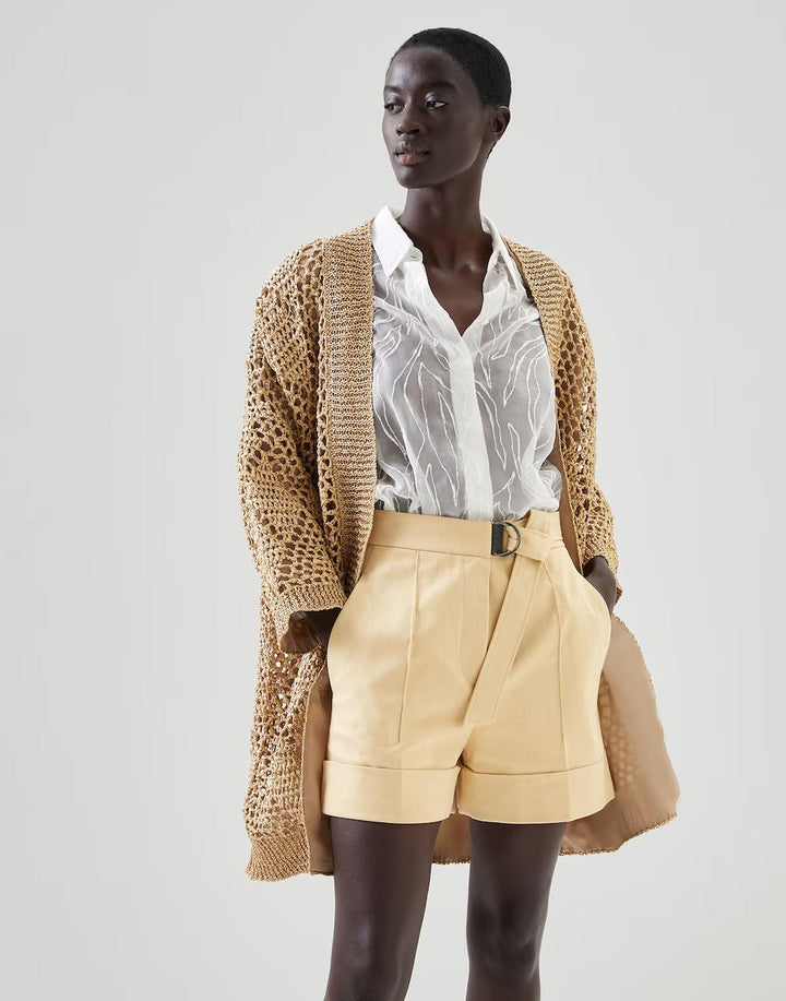 Brunello Cucinelli Beige Polyamide Cardigan