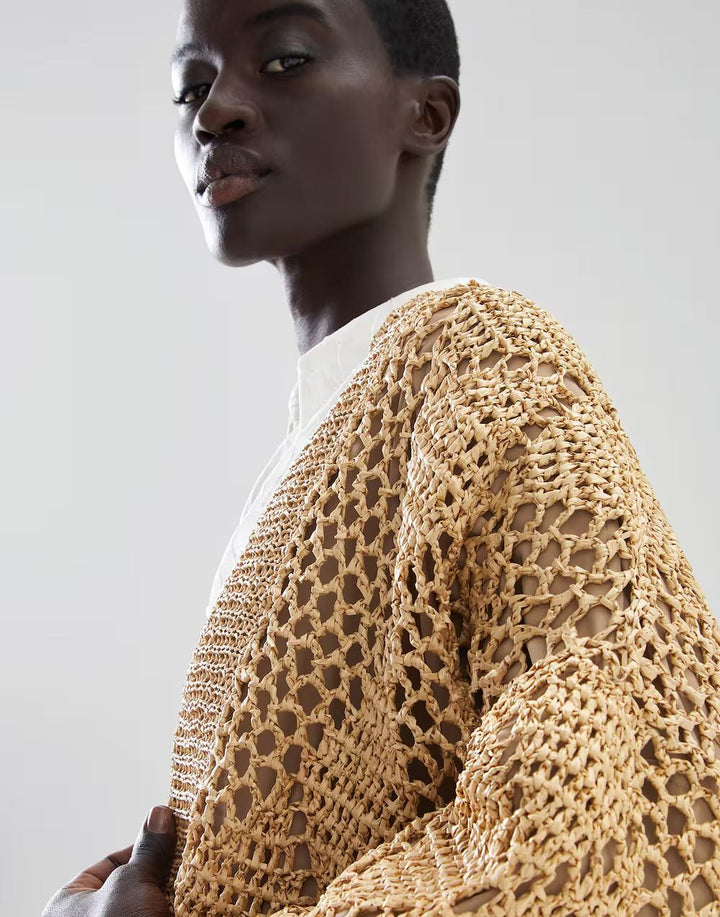 Brunello Cucinelli Beige Polyamide Cardigan