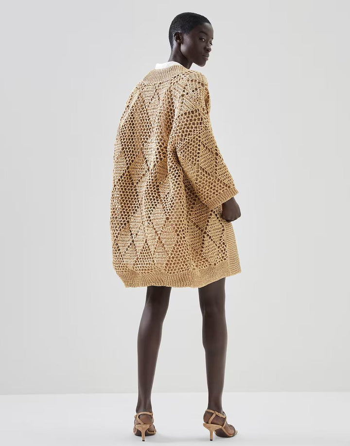 Brunello Cucinelli Beige Polyamide Cardigan