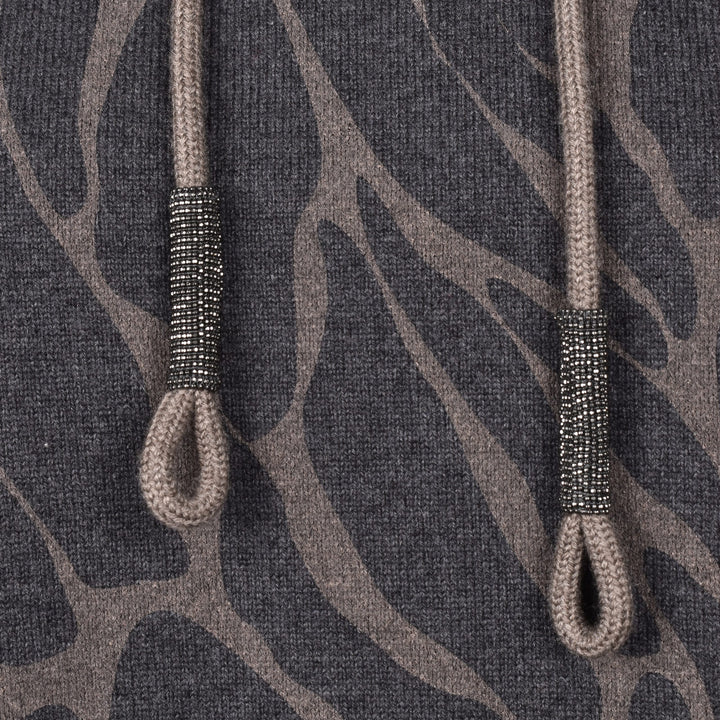 Brunello Cucinelli Black Wool Hoodie