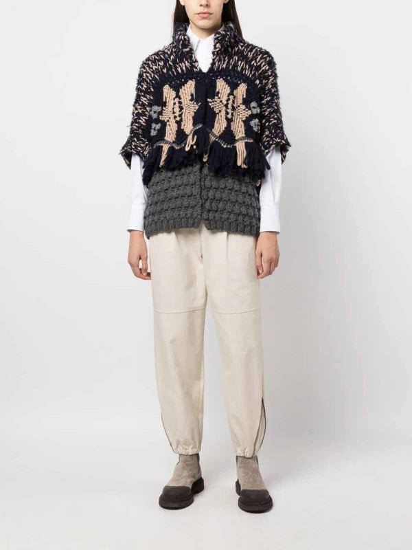 Brunello Cucinelli Bicolor Cashmere Sweater