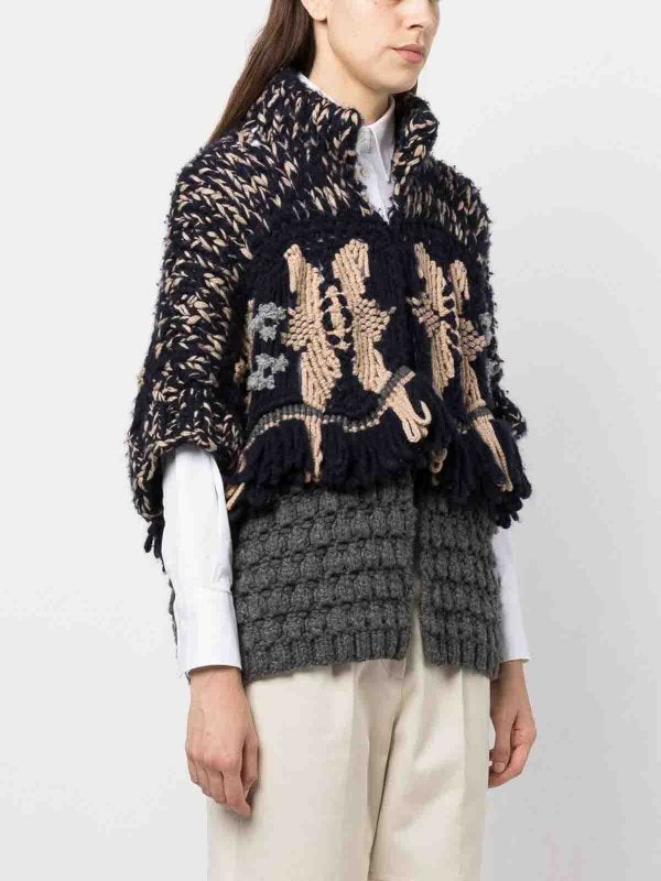 Brunello Cucinelli Bicolor Cashmere Sweater