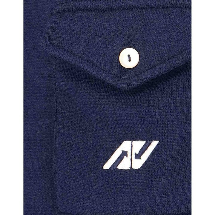 Autry Blue Nylon Cardigan