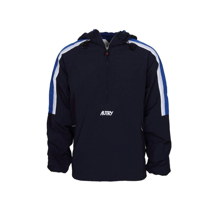Autry Blue Nylon Shell Jacket