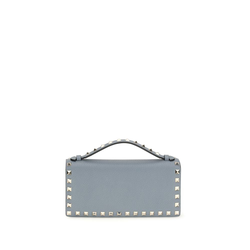 Valentino Garavani Blue Calf Leather Bos Taurus Wallet