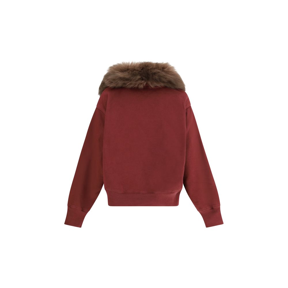 Prada Bordeaux Cotton Sweatshirt