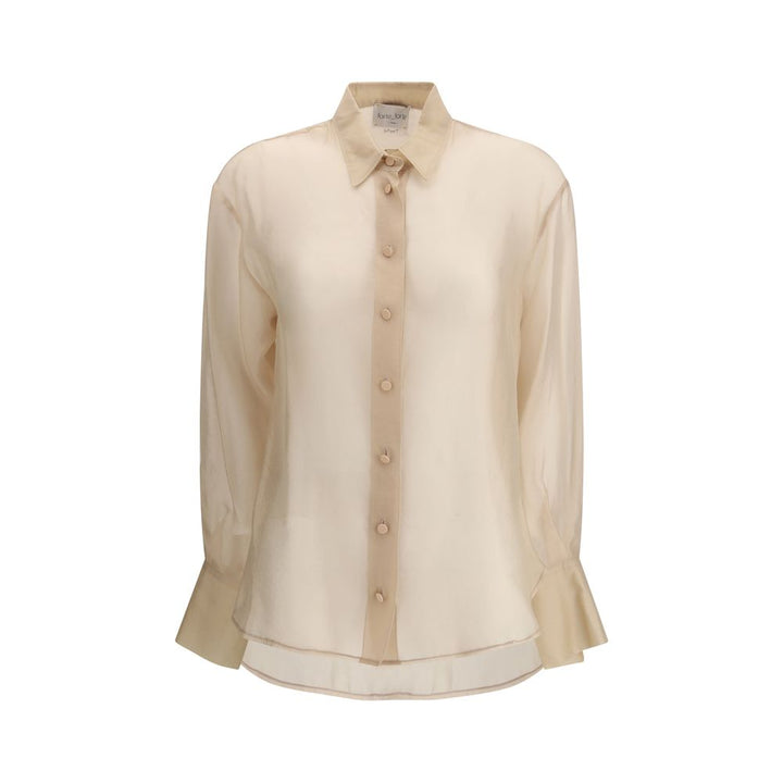 Forte_Forte Beige Copper Blouse