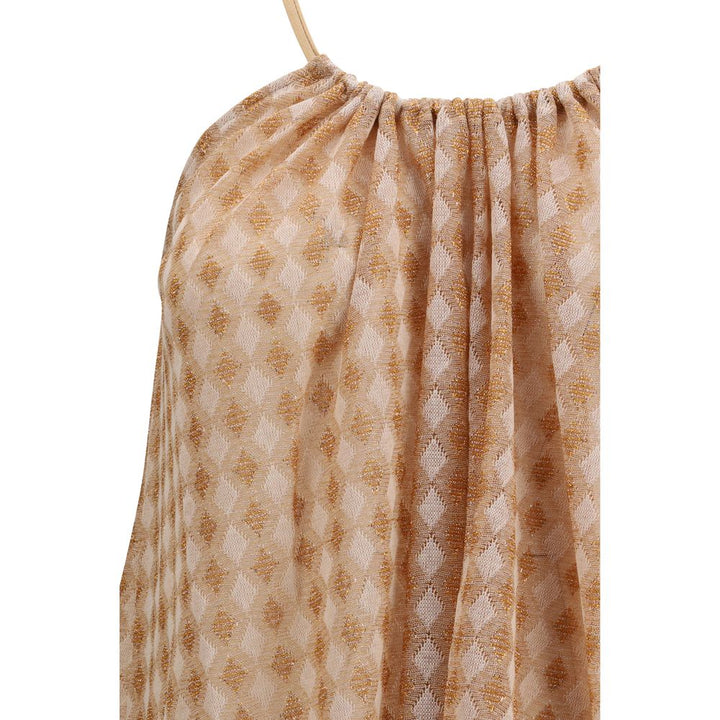 Forte_Forte Multicolor Viscose Sleeveles T-Shirt
