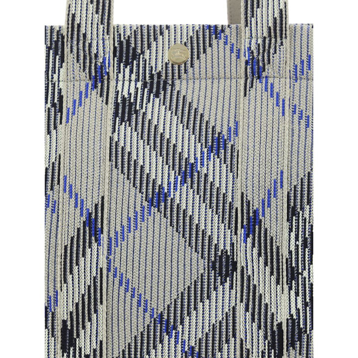 Burberry Gray Fabric Shoulder Bag