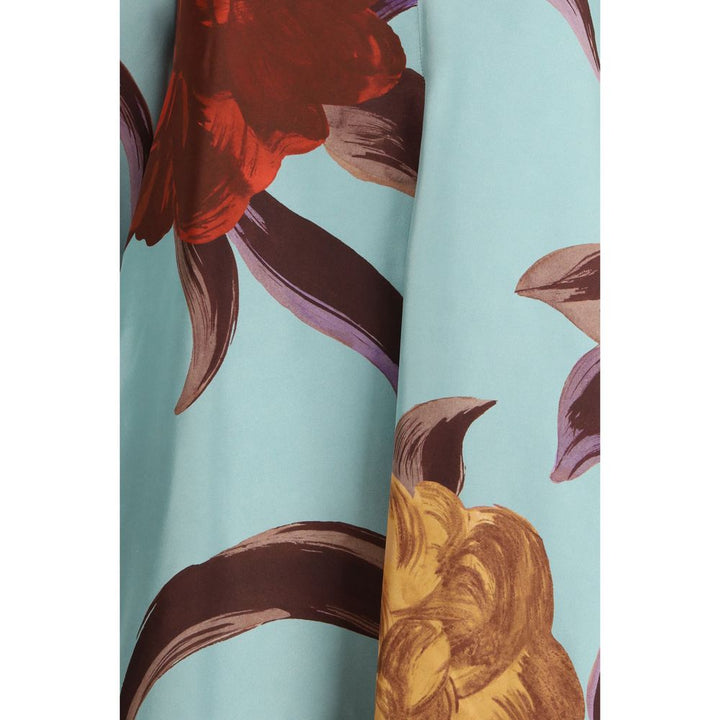 La Double J Multicolor Silk Casual Dress