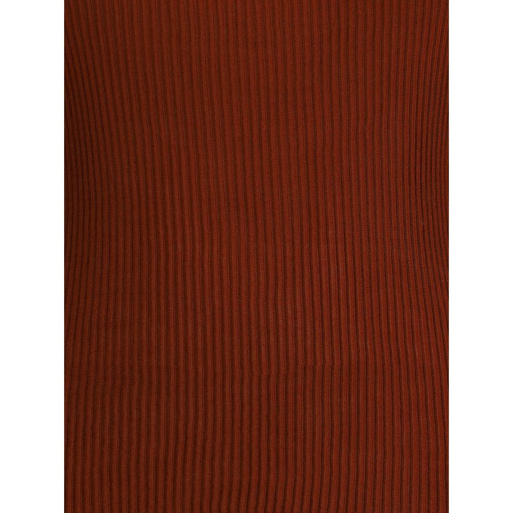 Petar Petrov Orange Silk Long Sleeve T-Shirt