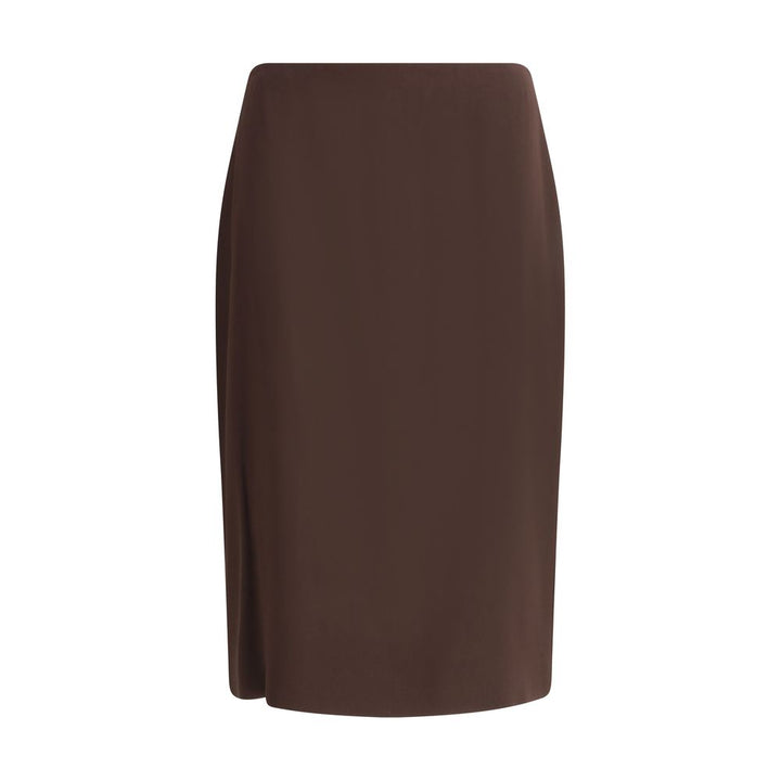 Tom Ford Brown Acetate Midi Skirt