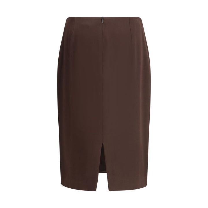 Tom Ford Brown Acetate Midi Skirt