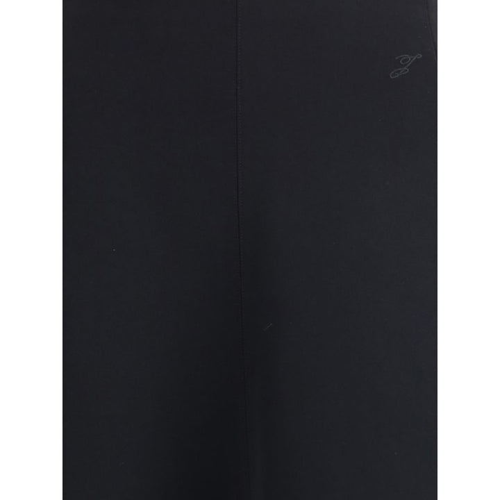 Jacquemus Black Cotton Midi Skirt