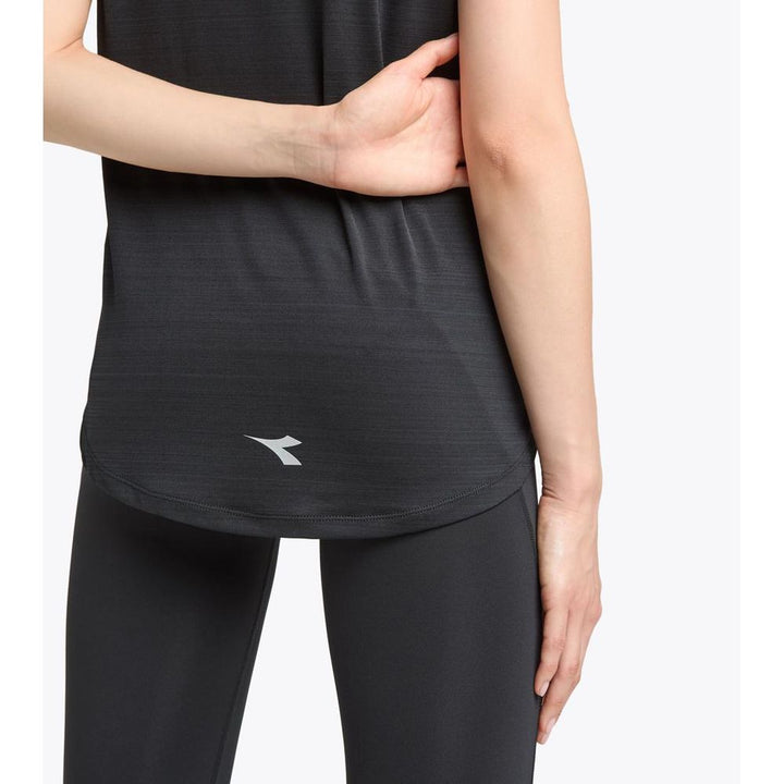 Diadora Black Polyester T-Shirt