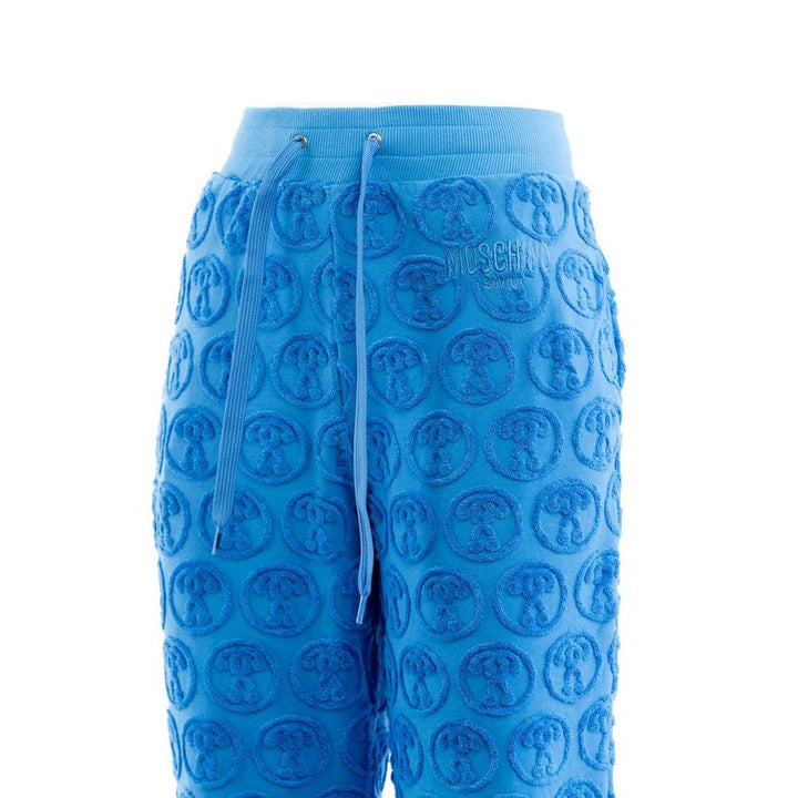 Moschino Blue Cotton Casual Pants