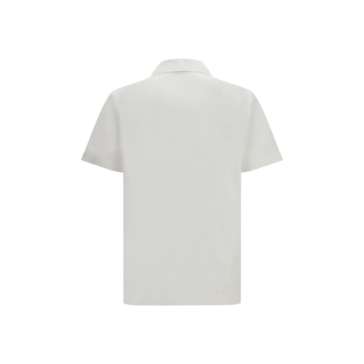 Ferragamo White Cotton Polo Shirt