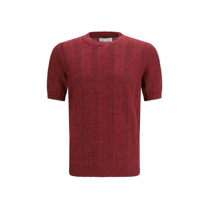 Brunello Cucinelli Multicolor Linen T-Shirt