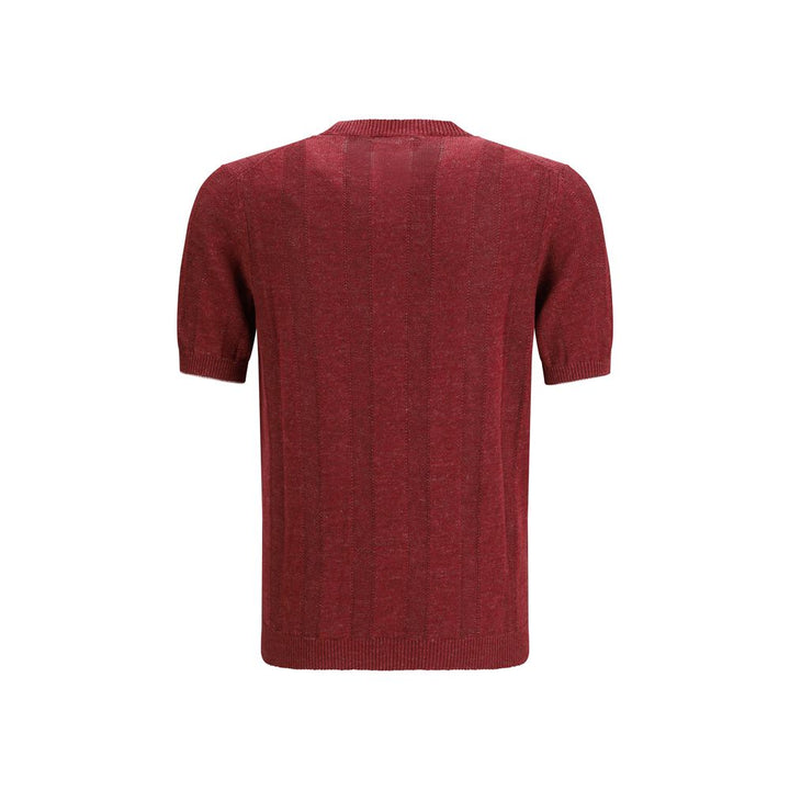 Brunello Cucinelli Multicolor Linen T-Shirt