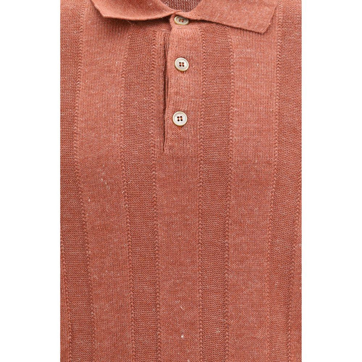 Brunello Cucinelli Orange Denim Shirt