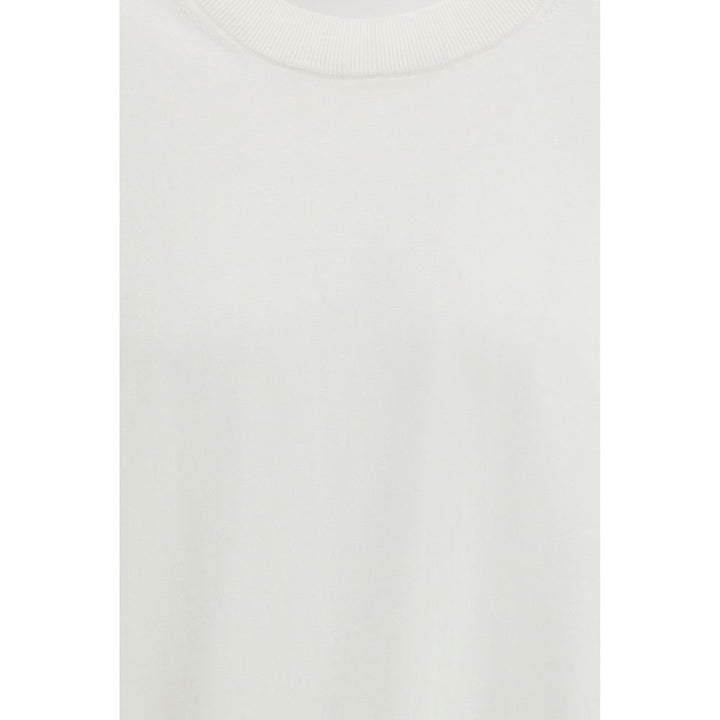 Laneus White Cotton T-Shirt