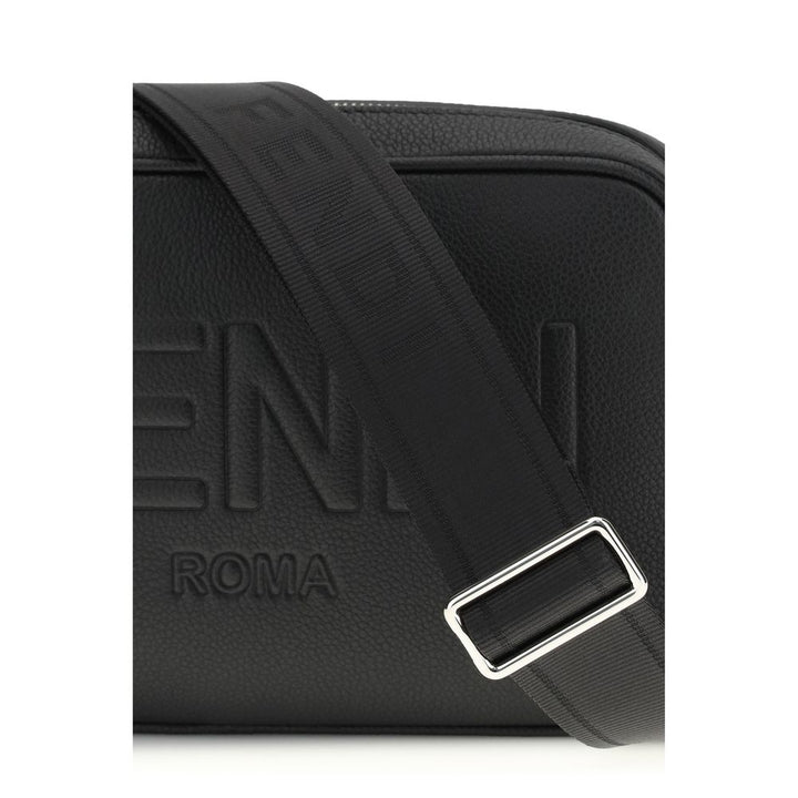 Fendi Black Cotton Shoulder Bag