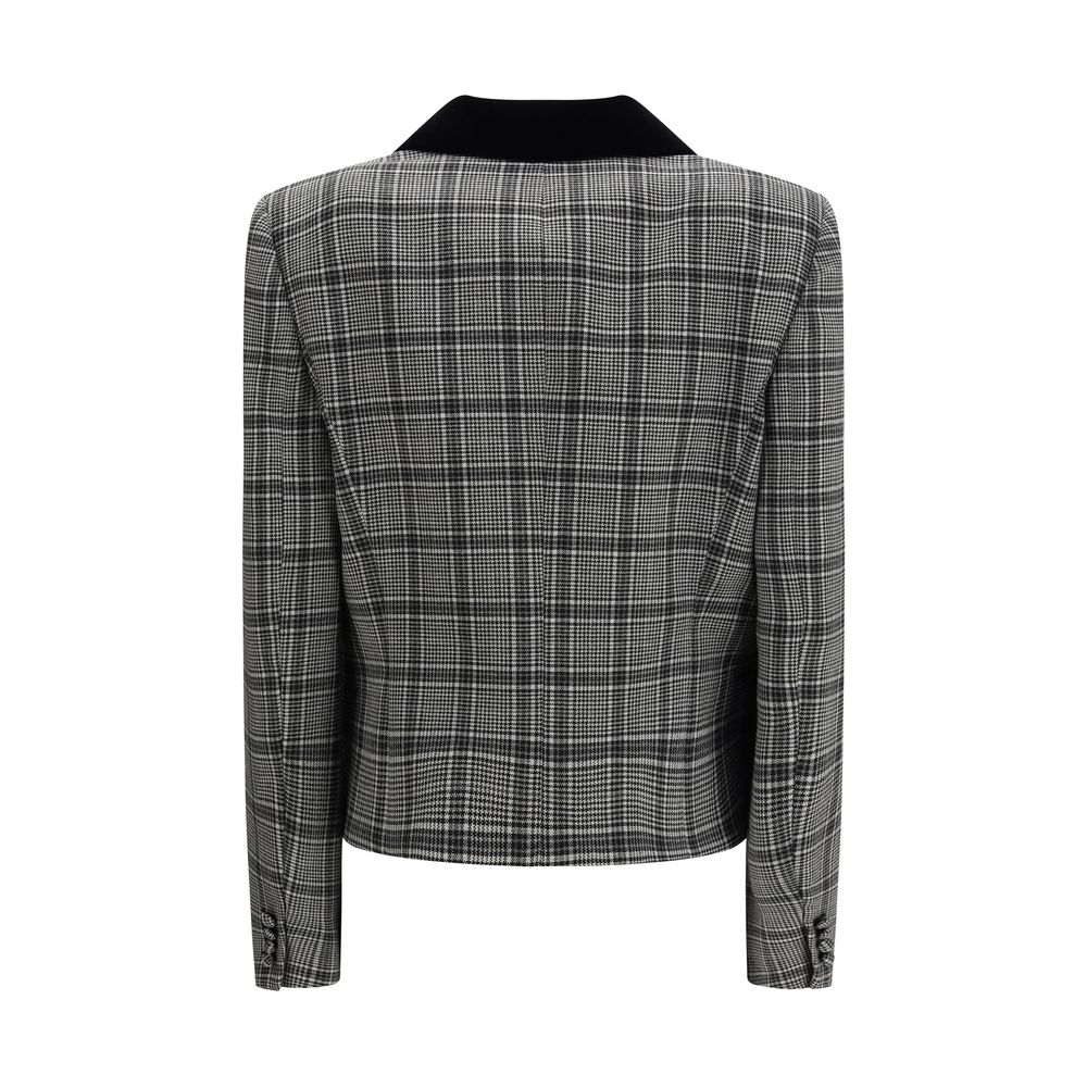 Valentino Gray Fleece Wool Coat