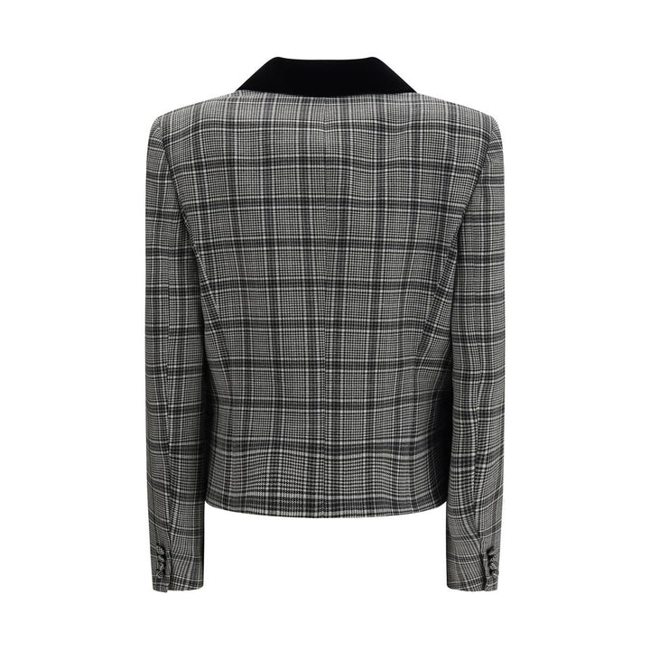 Valentino Gray Fleece Wool Coat