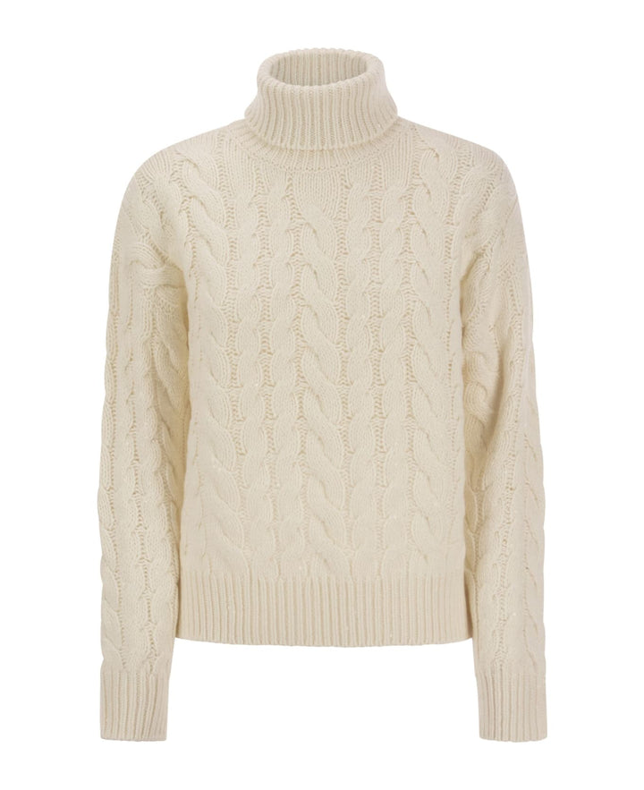 Brunello Cucinelli White Cashmere Sweater