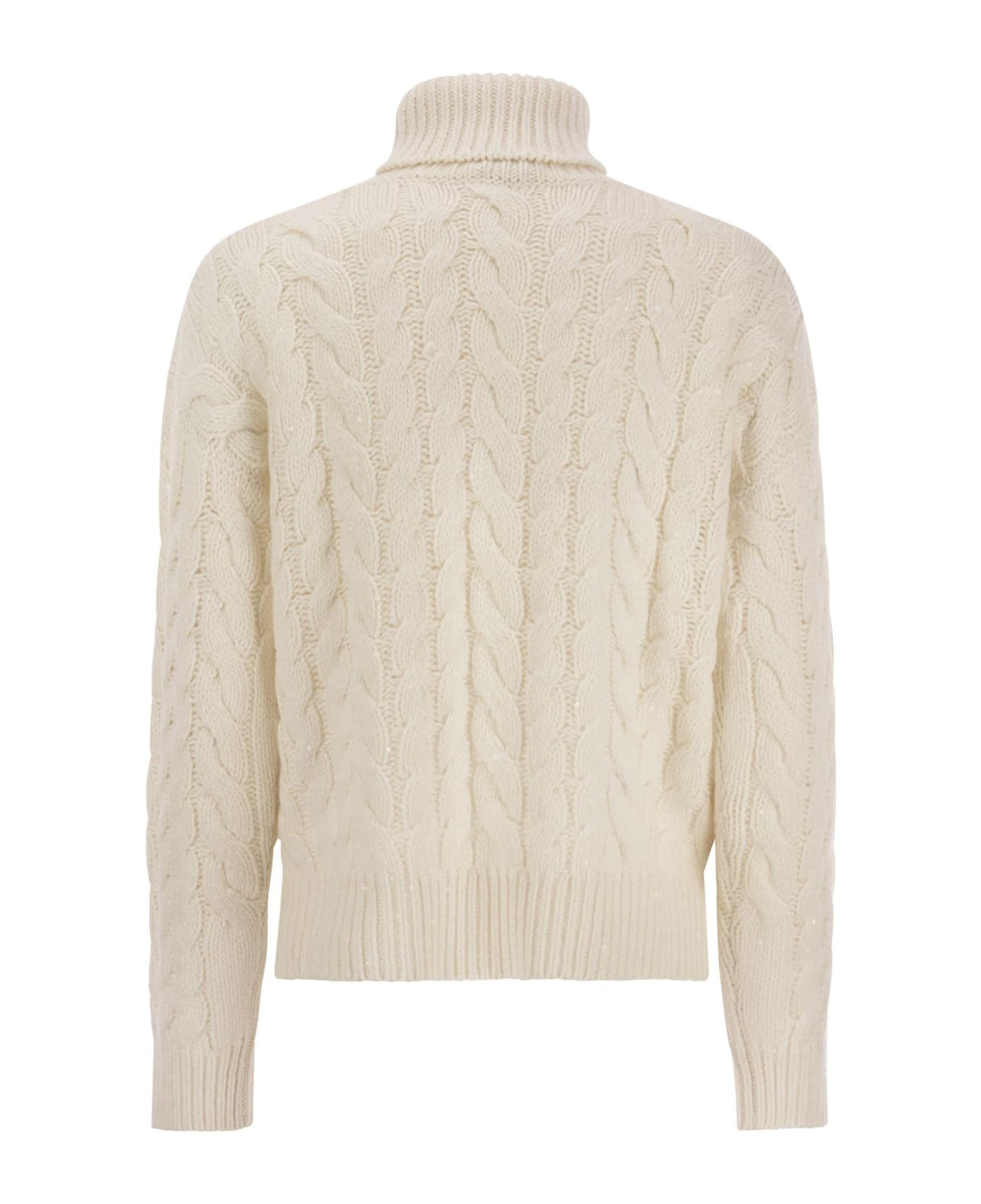 Brunello Cucinelli White Cashmere Sweater