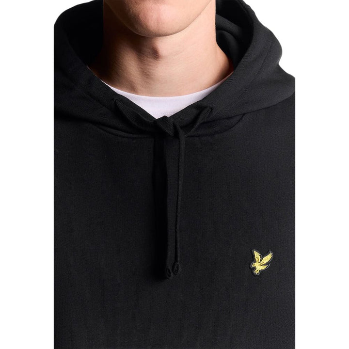 Lyle & Scott Black Cotton Hoodie