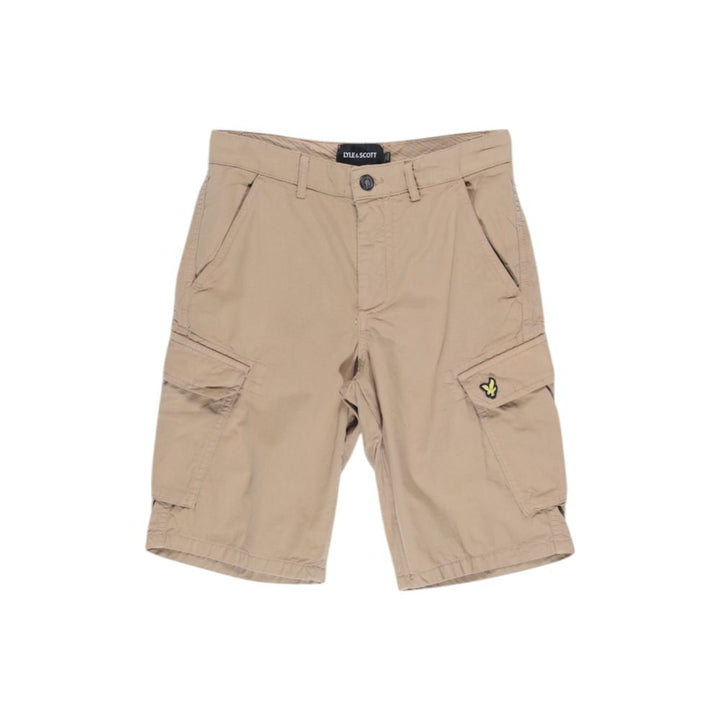 Lyle & Scott Beige Cotton Bermuda Shorts