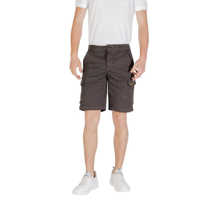Lyle & Scott Gray Cotton Bermuda Shorts