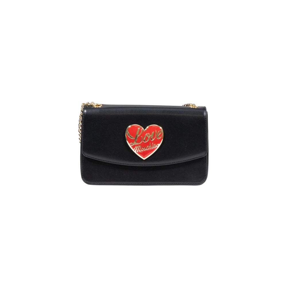 Love Moschino Black Polyethylene Handbag – SEYMAYKA