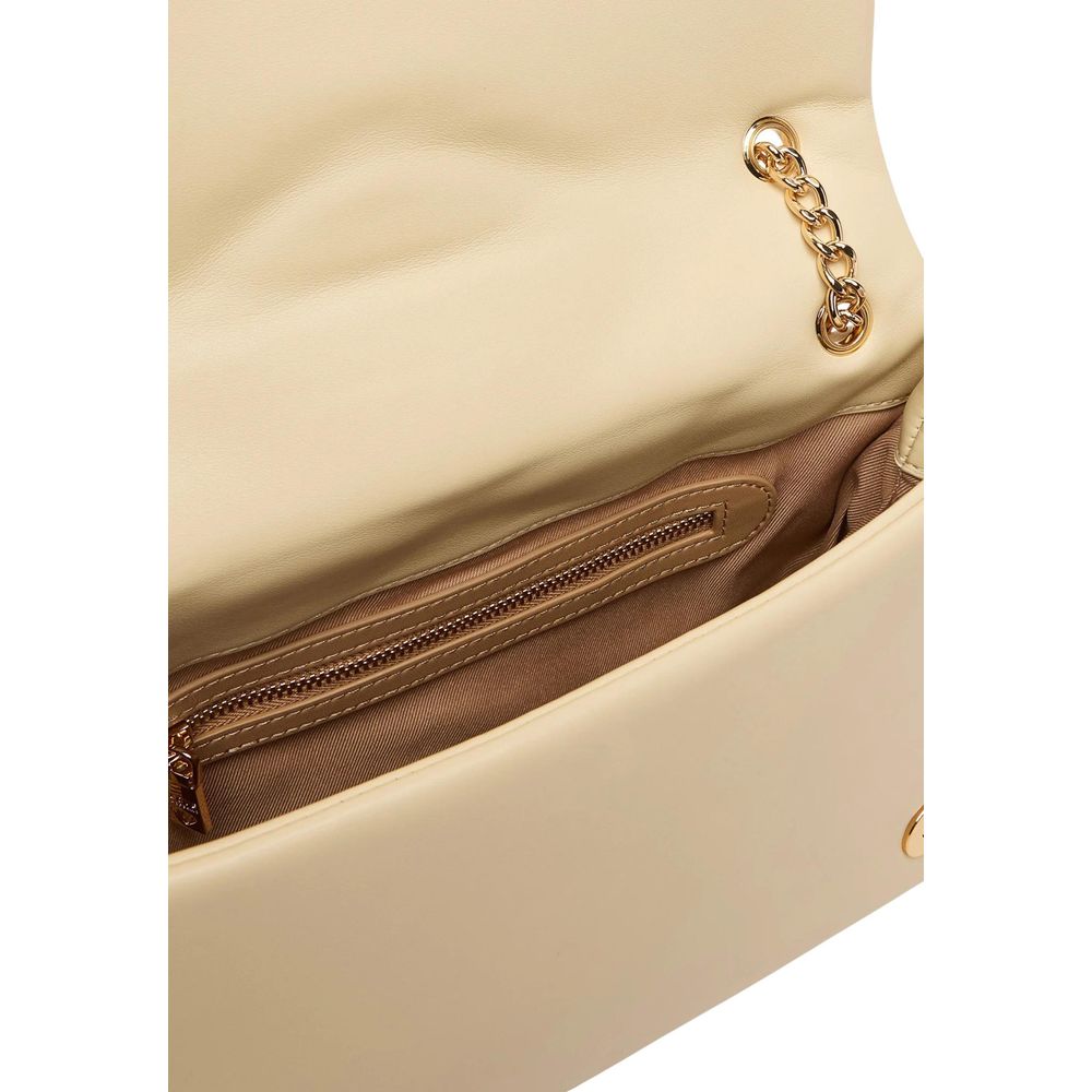 Love Moschino Beige Artificial Leather Handbag