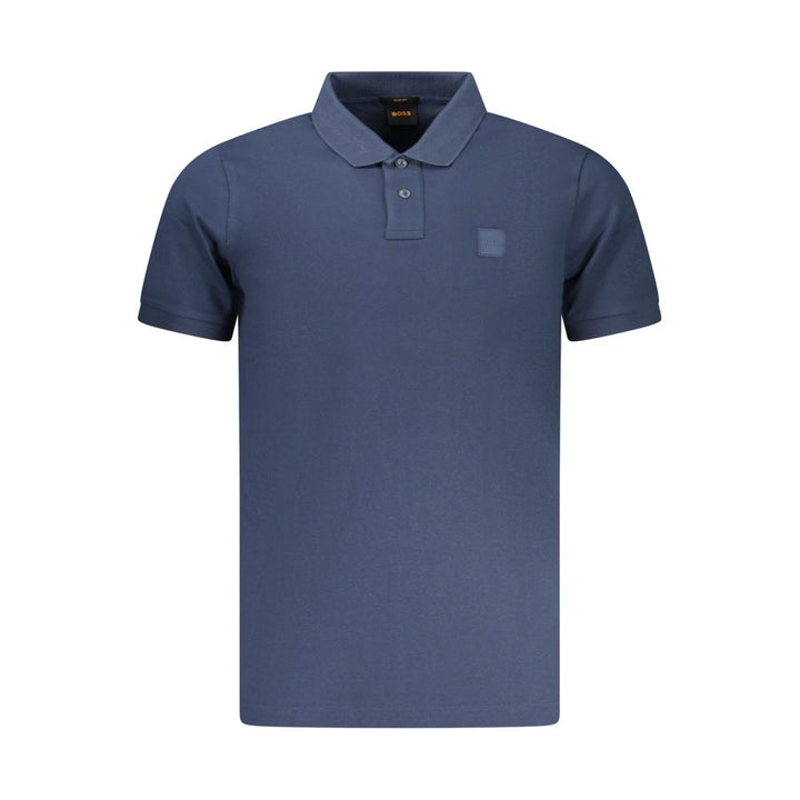 Hugo Boss Blu Cotton Mens Polo Shirt