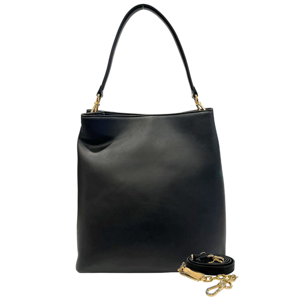 Twinset Black PU Women Shoulder Bag