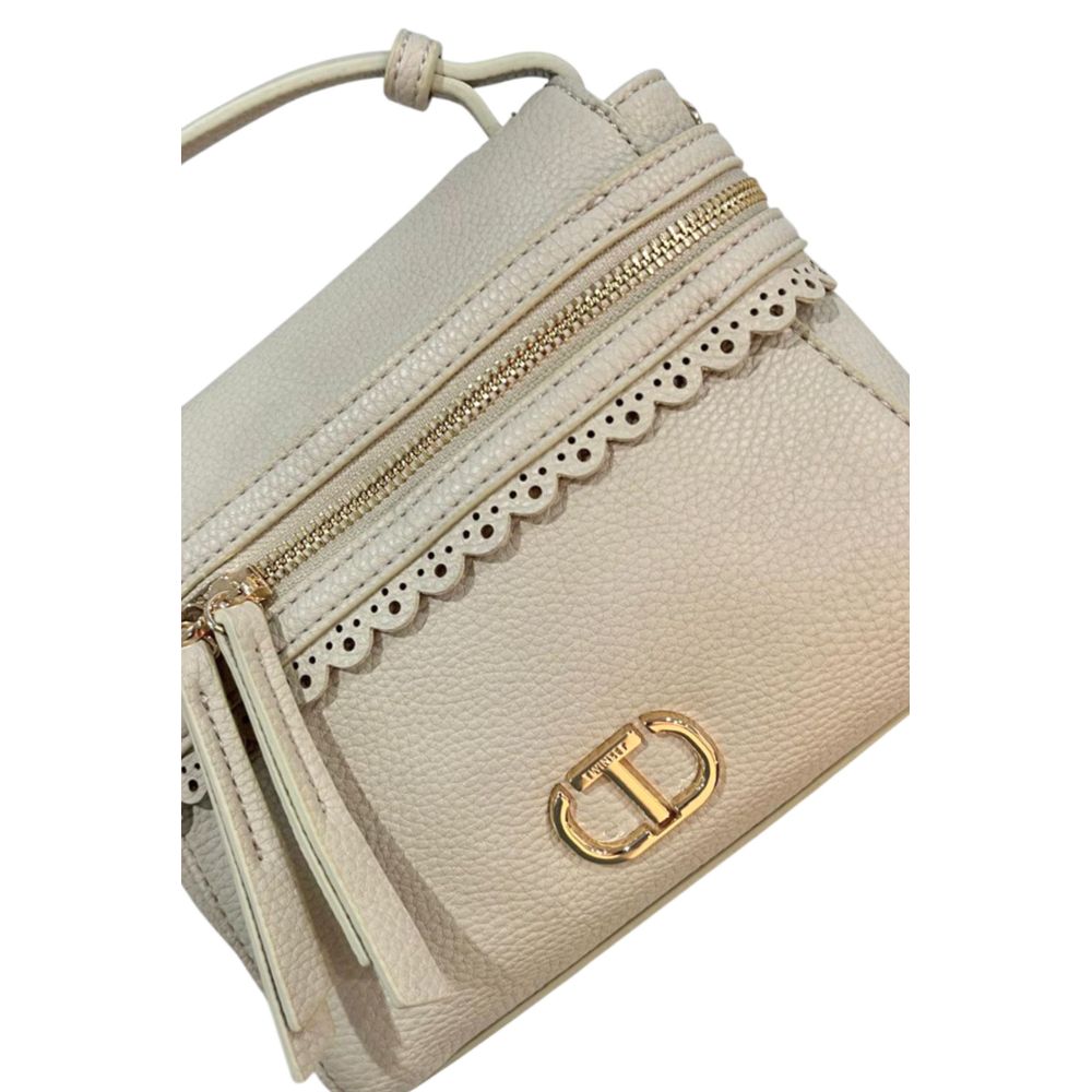 Twinset Beige Polyethylene Shoulder Bag