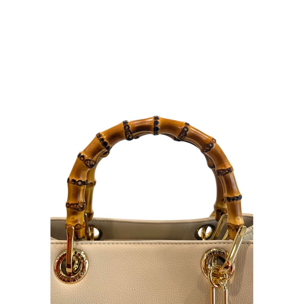 Twinset Beige PU Women Handbag
