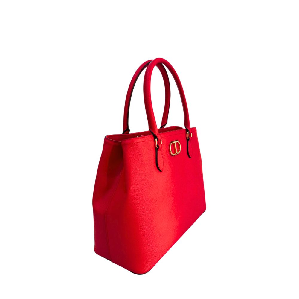 Twinset White PU Women Handbag