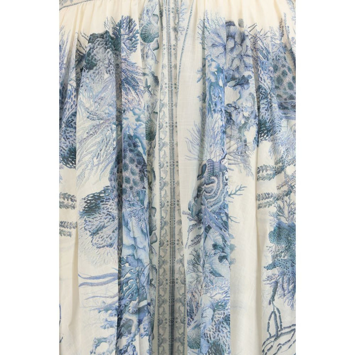 Zimmermann Multicolor Cotton Long Skirt