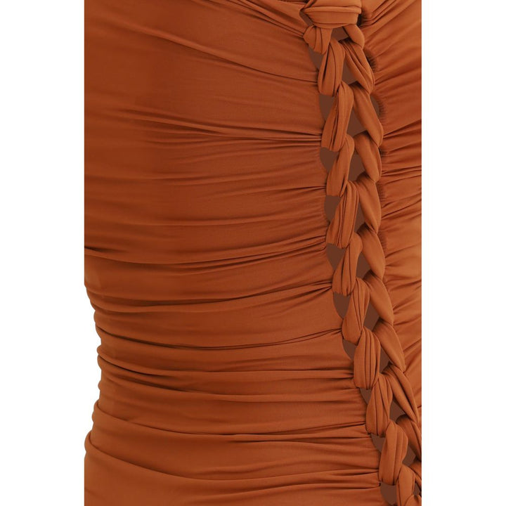 Zimmermann Brown Polyester One-Piece Swimsuit