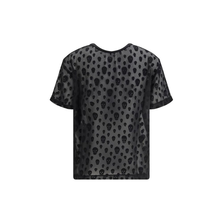 Alexander McQueen Black Polyamide T-Shirt
