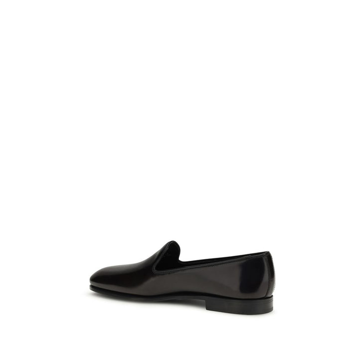 Church's Bordeaux Calf Leather Bos Taurus Slip-On Loafers
